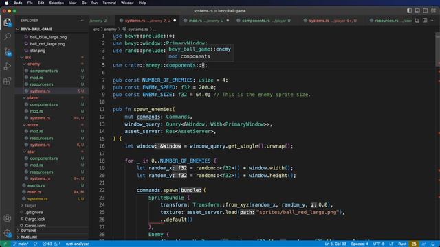 Learn Bevy 0.10 - EP7 - Bevy Project Organization and Refactor, Rust Modules, and Bevy Plugins смотреть онлайн
