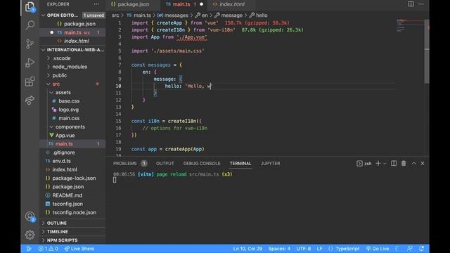 How to add Internationalization to your Vue App with VueI18n | Step by Step Process смотреть онлайн