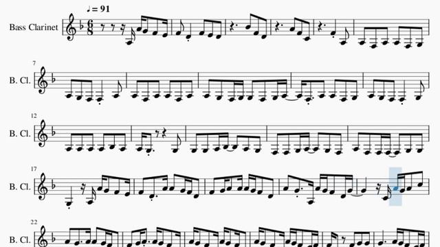 Bass Clarinet Sheet Music: How to play Devil Doesn't Bargain by Alec Benjamin смотреть онлайн