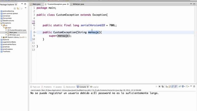 Excepciones personalizadas en Java - Tutorial смотреть онлайн