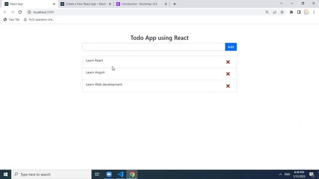 todo app in react js | todo list react | react js tutorials смотреть онлайн