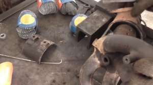 Пламегаситель из мочалок после удаления катализатора