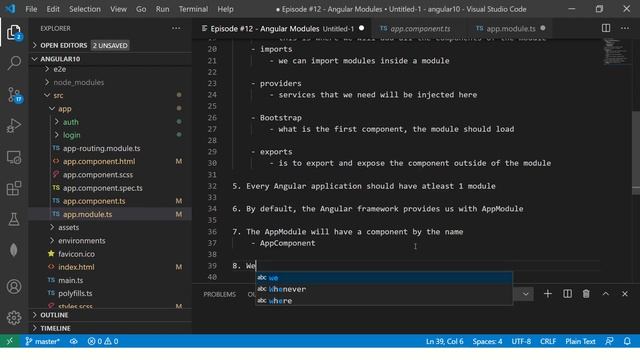 Angular 10 Tutorial #12 - Modules | Angular 10 Tutorial For Beginners смотреть онлайн