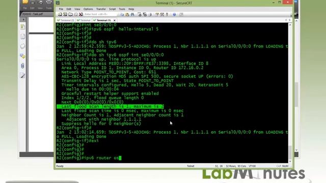 LabMinutes# RS0043 - Cisco IPv6 OSPFv3 (Part 2) смотреть онлайн