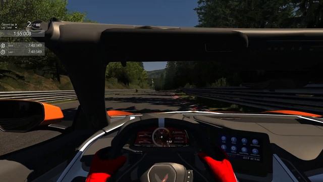 PC - Assetto Corsa - Nürburgring Nordschleife - CHEVROLET CORVETTE C8 STINGRAY 2020 - 6:58.234 смотреть онлайн