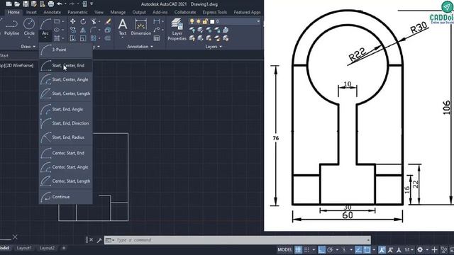 S01E05P DRAWING PRACTICE IN AUTODESK AUTOCAD 2021. смотреть онлайн