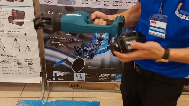 Máy cưa kiếm gọn nhẹ cắt đa năng Makita DJR189z chính hãng смотреть онлайн