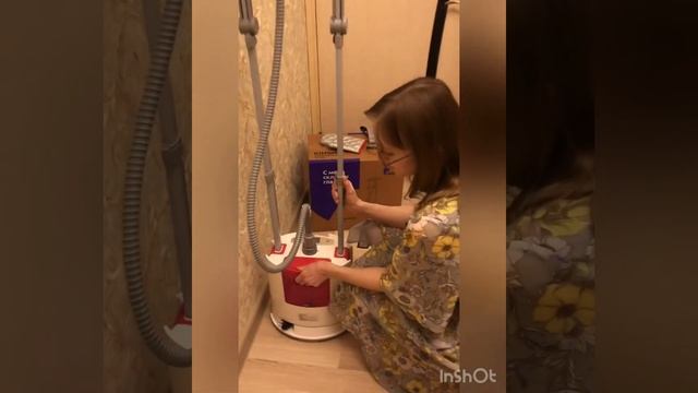 Отгладила шторы отпаривателем Kitford KT-915 смотреть онлайн