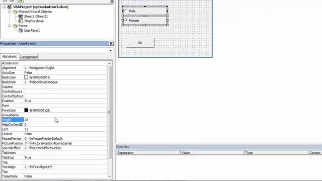 Excel VBA UserForm Optionbutton How to Group using a Frame смотреть онлайн