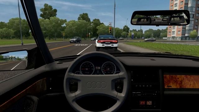 Audi 200 Quattro 20V - City Car Driving [steering wheel gameplay] смотреть онлайн