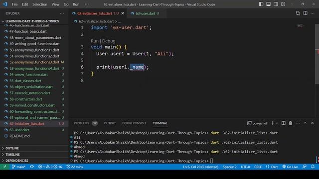 Initializer lists - Constructor In Dart [#62] Tutorial In Hindi/Urdu (हिन्दी/اردو) смотреть онлайн