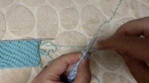 Узор спицами. Косая резинка