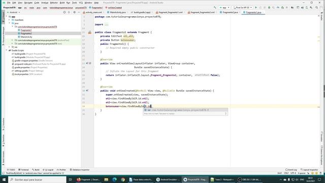 Curso de Android con Java: Fragmentos - Comunicación de datos entre fragmentos смотреть онлайн