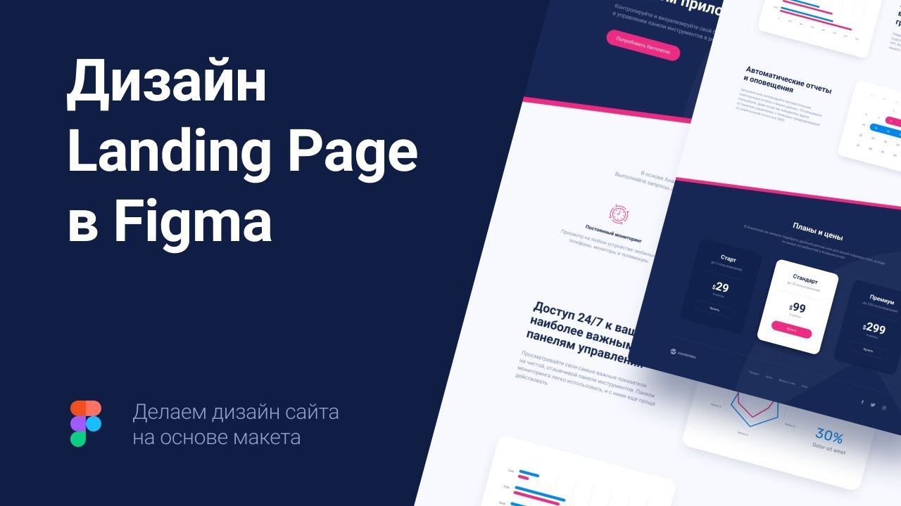 Дизайн Landing Page в Figma на основе макета с нуля / Senior UI UX смотреть онлайн