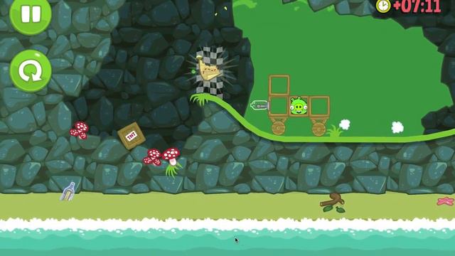 Bad Piggies HD Mac - Ground Hog Day 3 Star Walkthrough Level 1-11 Gameplay смотреть онлайн