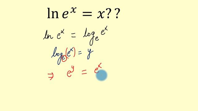 ln(e^x)=x proof Learn How? смотреть онлайн