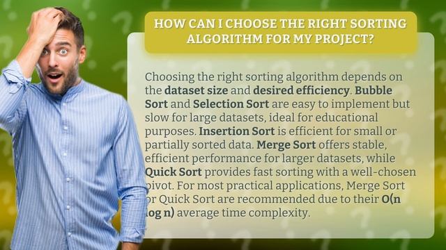 How Can I Choose the Right Sorting Algorithm for My Project? смотреть онлайн
