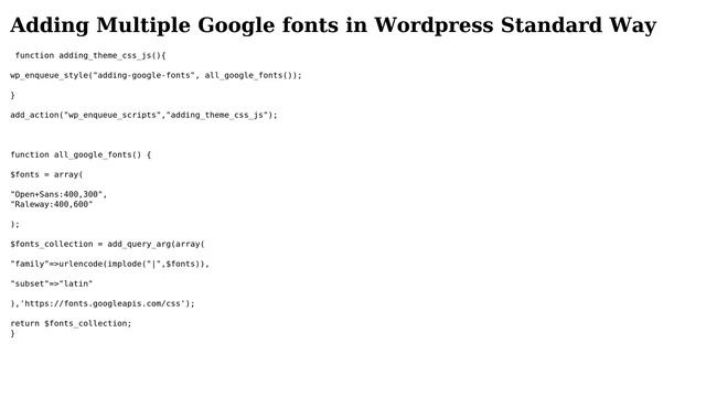 Wordpress: enqueue multiple Google fonts with multiple weights and styles (italic) (5 Solutions!!) смотреть онлайн