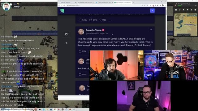 Staunch Trumpers Launches Destiny Into Republican Rant смотреть онлайн