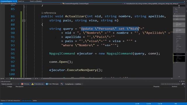Cómo Hacer un UPDATE en Una BD de PostgreSQL desde C# | Desarrollo en CSharp (C#) #58 смотреть онлайн