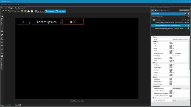 SimHub Dash Studio Tutorial Part 8 - Leaderboards