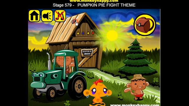 Прохождение Игры  Обезьянки  Этап 579  ТЫКВЕННЫЙ ПИРОГ  Онлайн Игры
