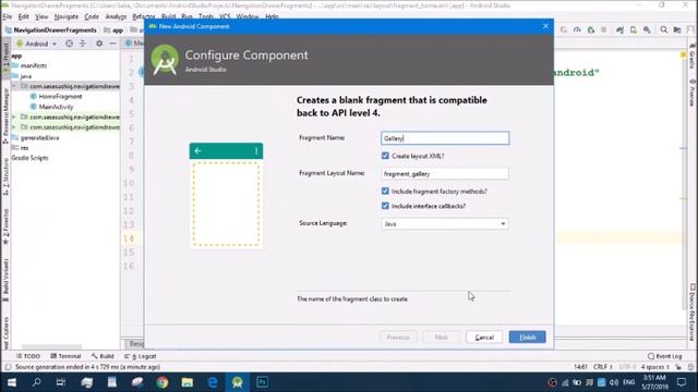 How to use Fragments in Navigation Drawer | Android App Developments video # 22 смотреть онлайн