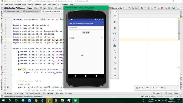 Android sqlite DB with Spinner смотреть онлайн
