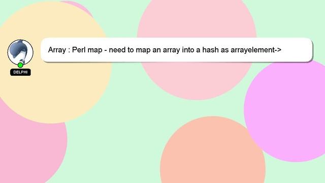 Array : Perl map - need to map an array into a hash as arrayelement- array_index смотреть онлайн