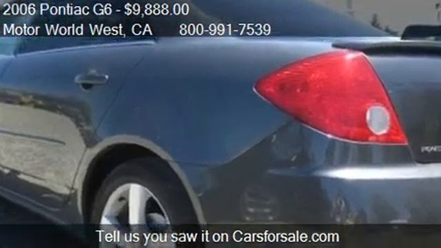 2006 Pontiac G6 GTP Sedan For Sale In Auburn, CA 95603 At Th