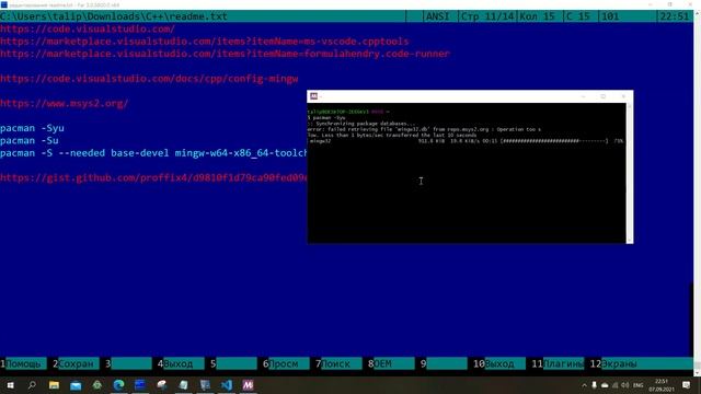 Как программировать на С++ в Visual Studio Code на Windows 10 смотреть онлайн