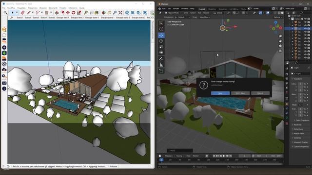 Videoguide - Export from Sketchup Import in Blender, Opensource and Free Software for 3D Modeling смотреть онлайн