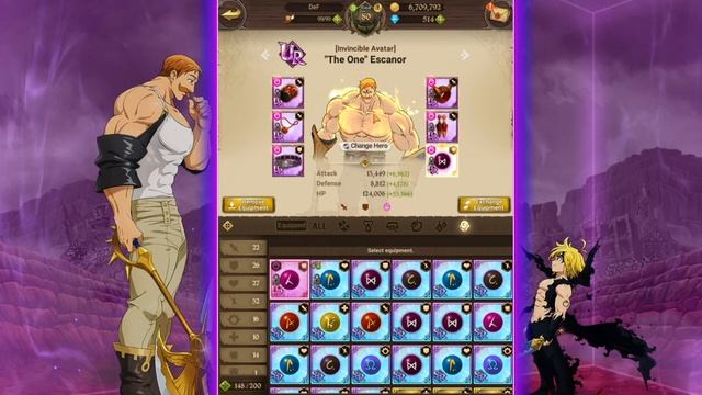 Какой сет нужен ЭСКАНОРУ? | Seven Deadly Sins: Grand Cross смотреть онлайн