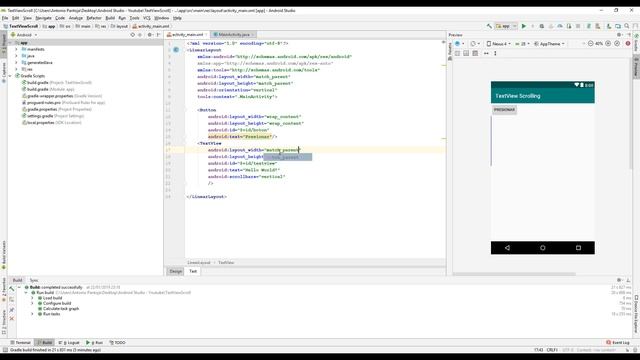 Hacer Scroll a un TextView - Tutorial Android Studio смотреть онлайн
