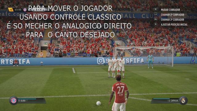FIFA 17 - TUTORIAL COMO FAZER GOL DE FALTA COM EFEITO смотреть онлайн