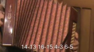 Ветер с моря дул с нотами в цифрах. Играй гармонь.