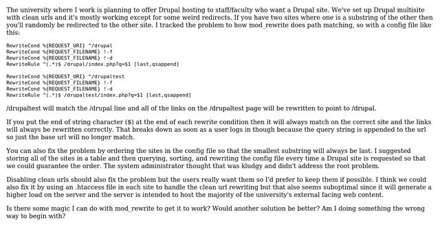 DevOps & SysAdmins: Adventures in Drupal multisite config with mod_rewrite and clean urls смотреть онлайн