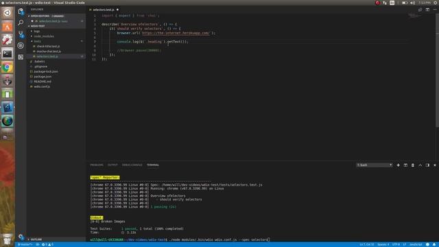 09 Selecting elements on a page - WebdriverIO смотреть онлайн