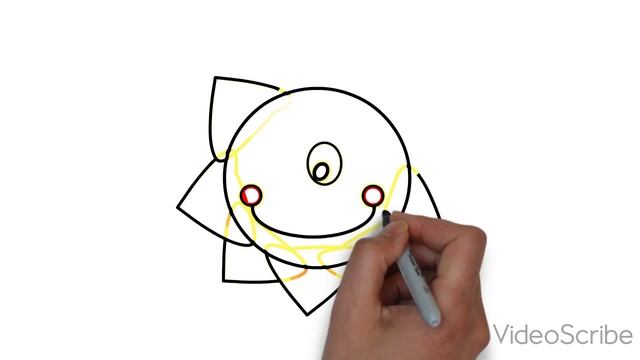 Как нарисовать смайл Солнце от руки смотреть онлайн