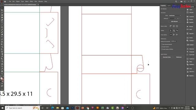 How to Make Cake Box Die Cut / Dieline Without Pasting / Gluing Full Tutorial смотреть онлайн