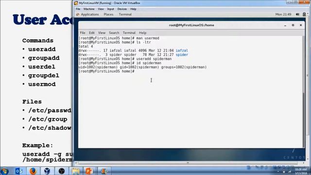 Linux User Account Management смотреть онлайн
