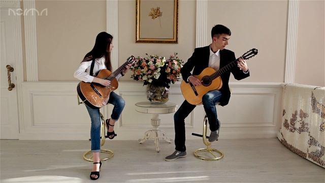 Уроки игры на гитаре Харьков (0633448900) Милонга Хорхе Кардоссо - Максим и Соня - дуэт смотреть онлайн