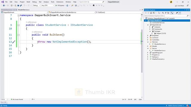 Dapper Free Bulk Insert Example [ASP.NET Core] смотреть онлайн