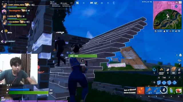 Fortnite India Live Streaming Ch 2 S 7 Nvidia 1650S 4GB GDDR6 i3 9100f AMIT_RIKKU_INDIA смотреть онлайн