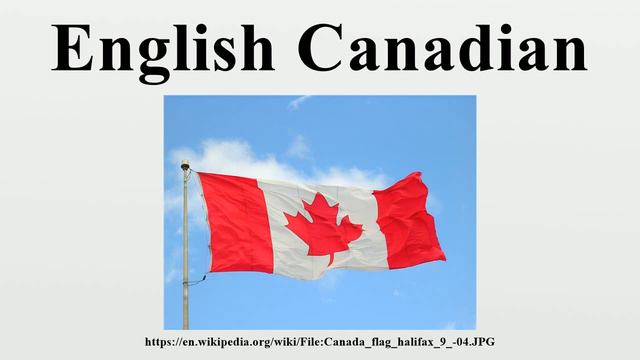 English Canadian