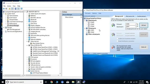How to create Virtual serial/COM port смотреть онлайн