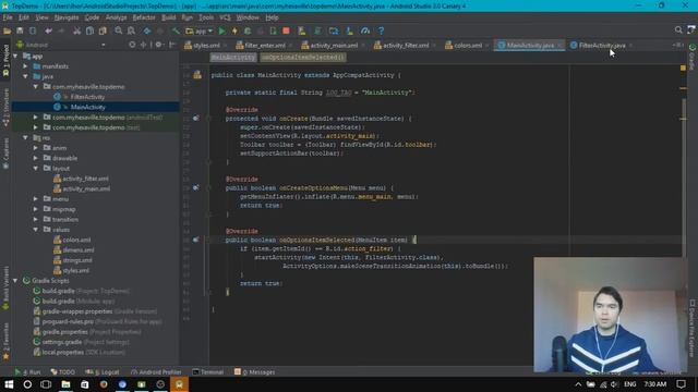 Android Popup Menu With Activities смотреть онлайн