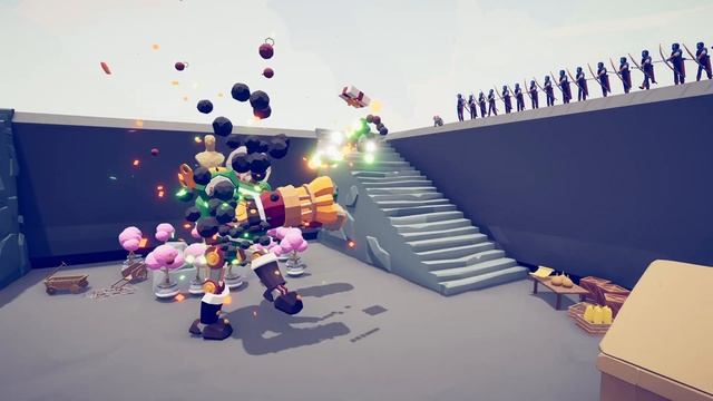 Can Giant Robot Defeat 1000 Halflings and Army? TABS Map Creator Totally Accurate Battle Simulator смотреть онлайн