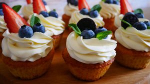 Кексы на ЗАКАЗ с КРЕМ ЧИЗ и МАЛИНОВЫМ конфитюром Кексы с начинкой в формочках ПРОСТОЙ РЕЦЕПТ