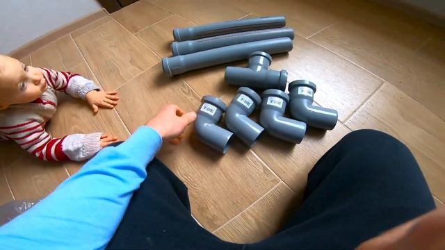 Сушилка для мотобот за 390 руб. из канализационных труб!!!